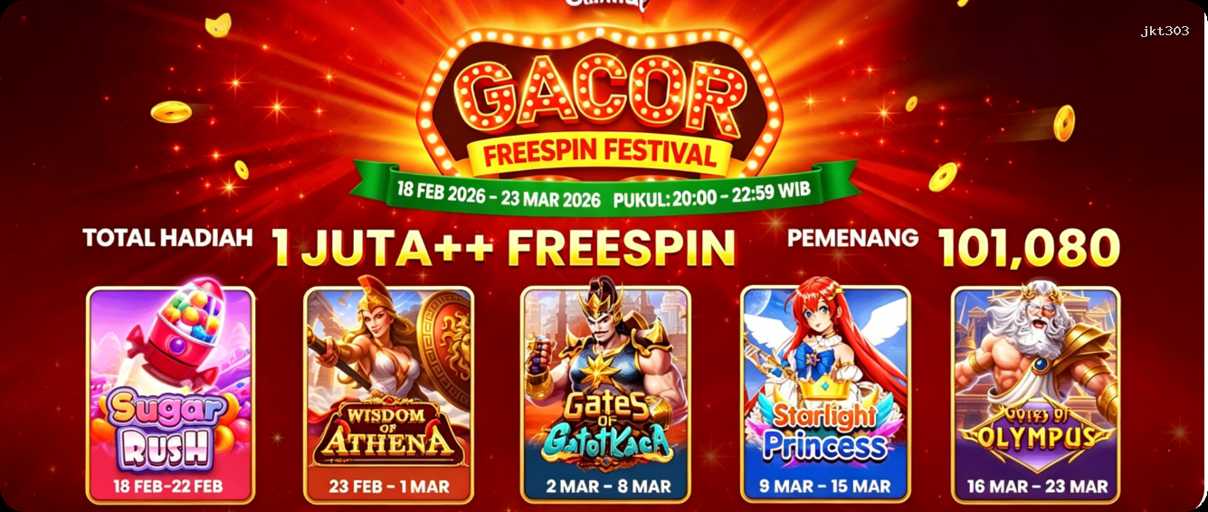 Login jkt303 Sekarang Bonus Melimpah